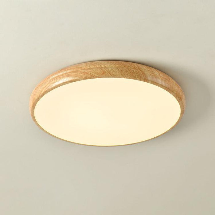 Wood Grain Round Ceiling Lamp - DWHOME