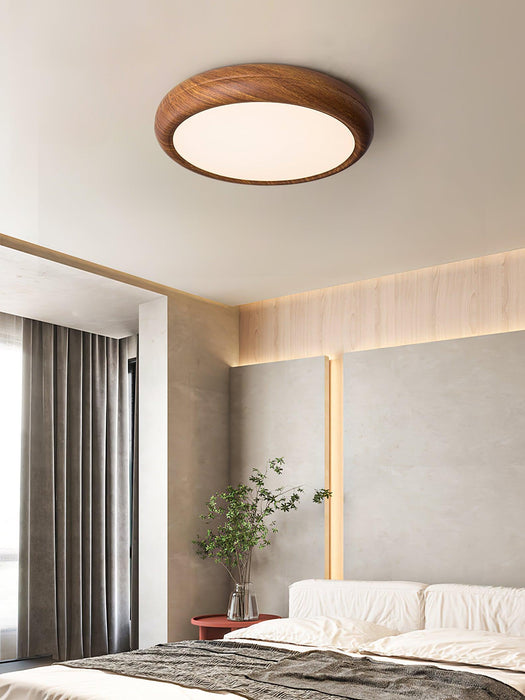 Wood Grain Round Ceiling Lamp - DWHOME