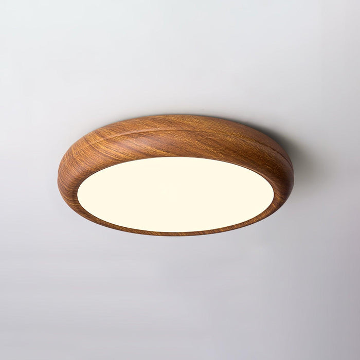 Wood Grain Round Ceiling Lamp - DWHOME