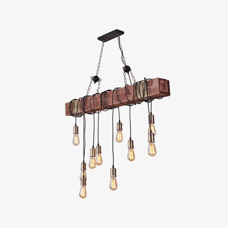 Wood Hanging Multi Chandelier-DWHOME