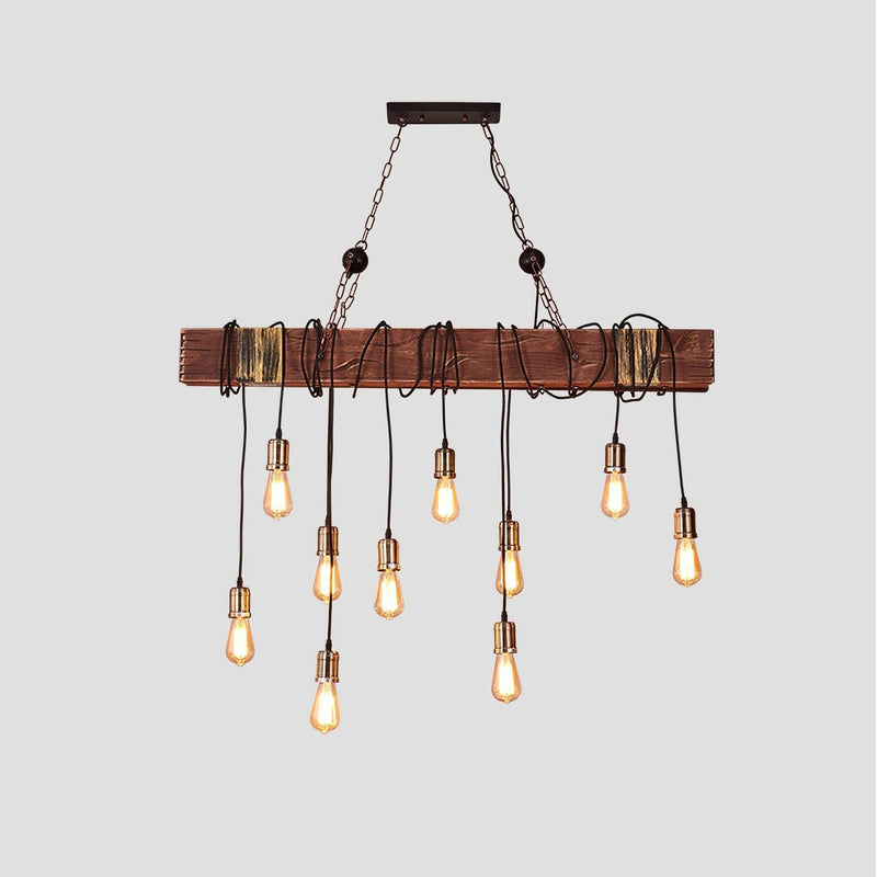 Wood Hanging Multi Chandelier-DWHOME