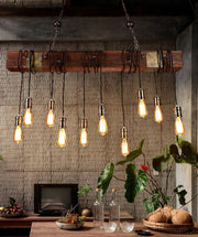 Wood Hanging Multi Chandelier-DWHOME