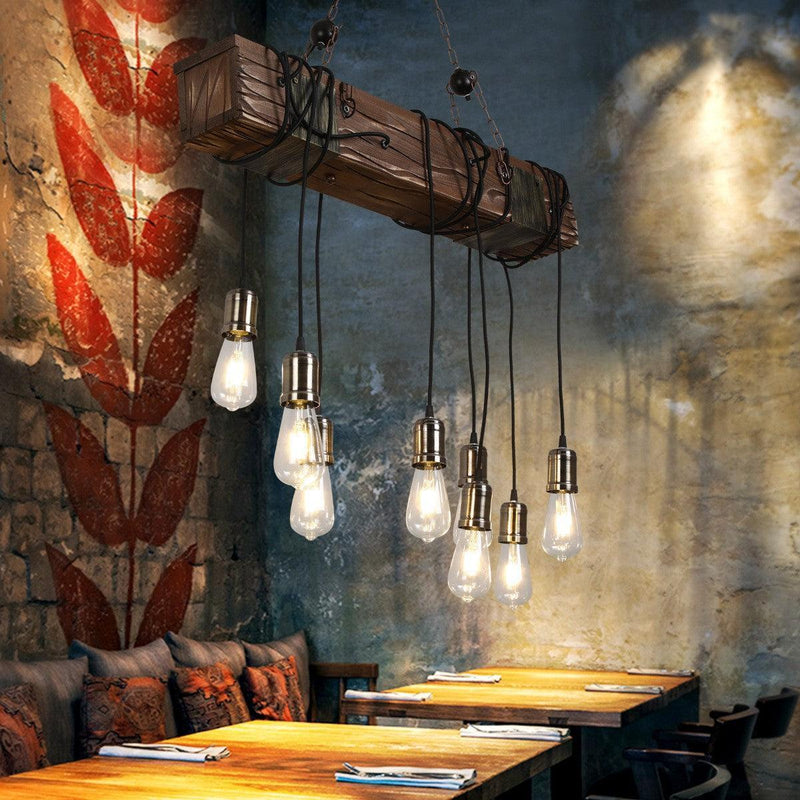 Wood Hanging Multi Chandelier-DWHOME