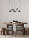 Wood Pumpkin Cluster Chandelier.