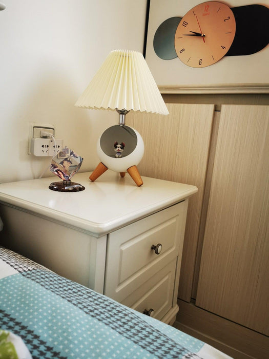 Wood Small Table Lamp-DWHOME