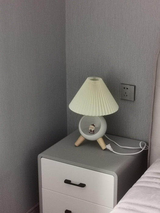 Wood Small Table Lamp-DWHOME