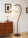 Wooden Bead Floor Lamp-DWHOME