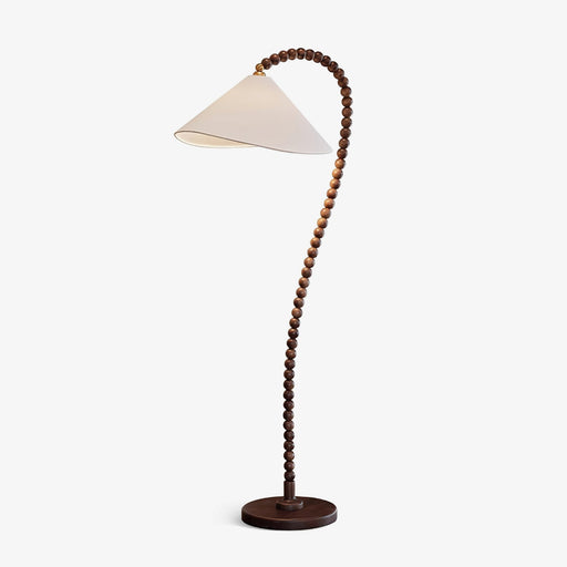 Wooden Bead Floor Lamp.