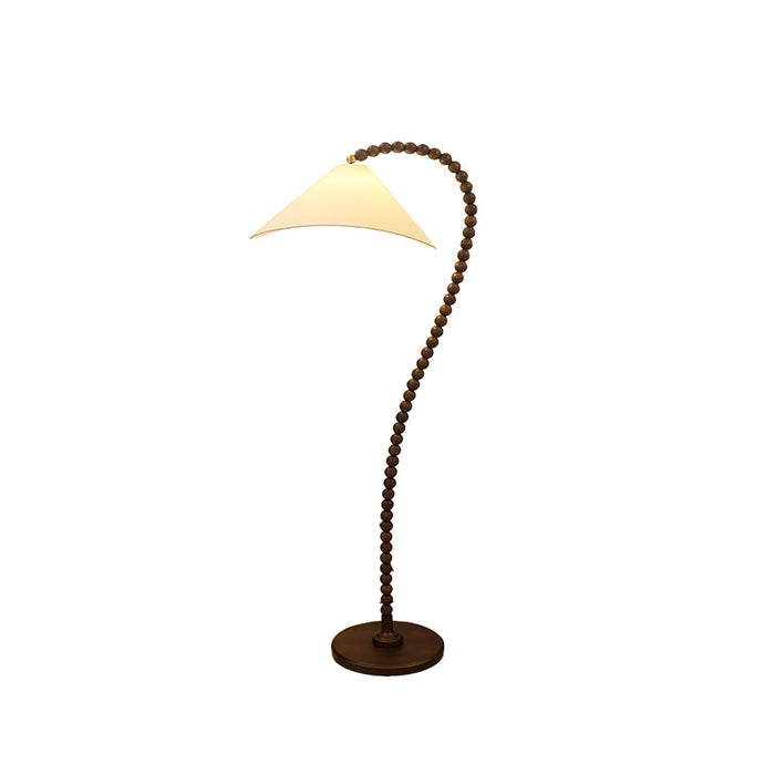 Wooden Bead Floor Lamp-DWHOME