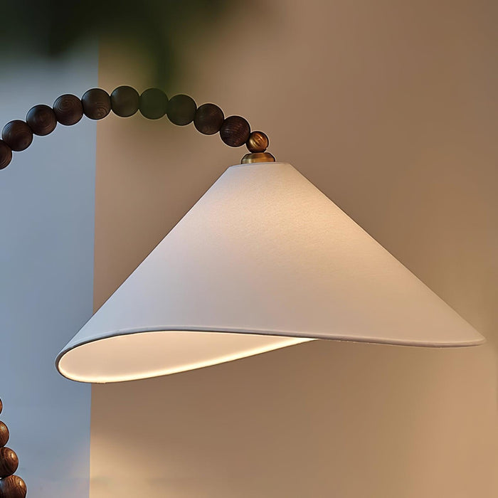 Wooden Bead Floor Lamp-DWHOME