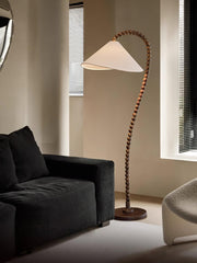 Wooden Bead Floor Lamp-DWHOME