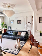 Wooden Bead Floor Lamp-DWHOME
