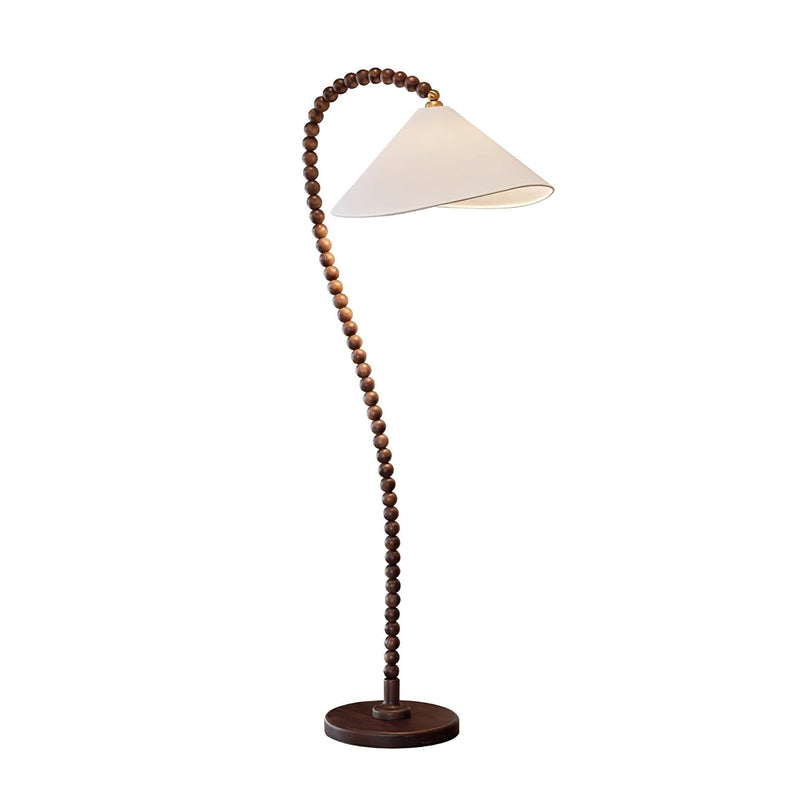Wooden Bead Floor Lamp-DWHOME
