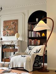 Wooden Bead Floor Lamp-DWHOME
