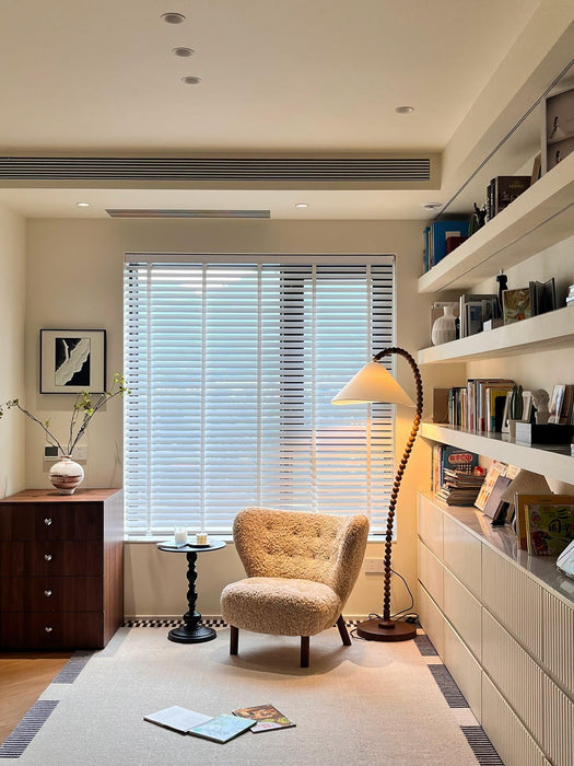 Wooden Bead Floor Lamp-DWHOME