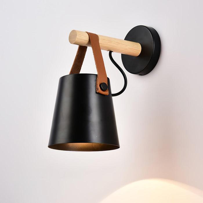 Wooden Conical Wall Light - DWHOME