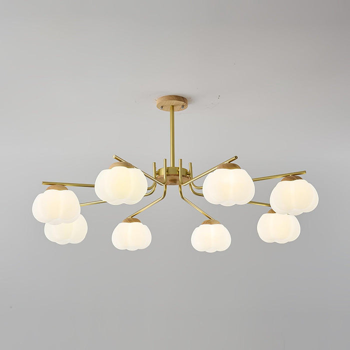 Plastic Cotton Balls Chandelier - DWHOME