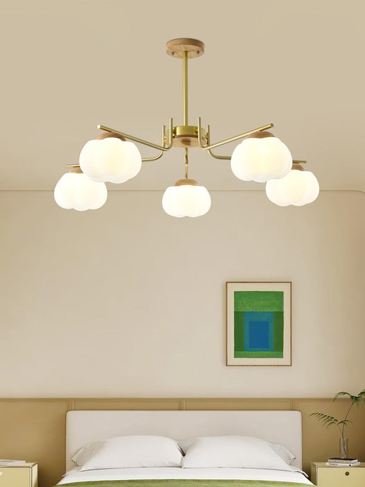 Plastic Cotton Balls Chandelier - DWHOME