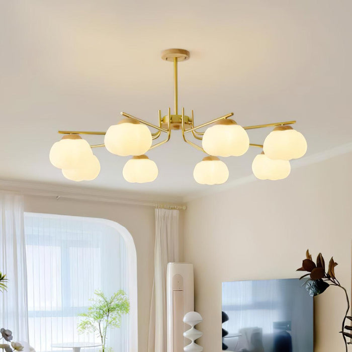 Plastic Cotton Balls Chandelier - DWHOME