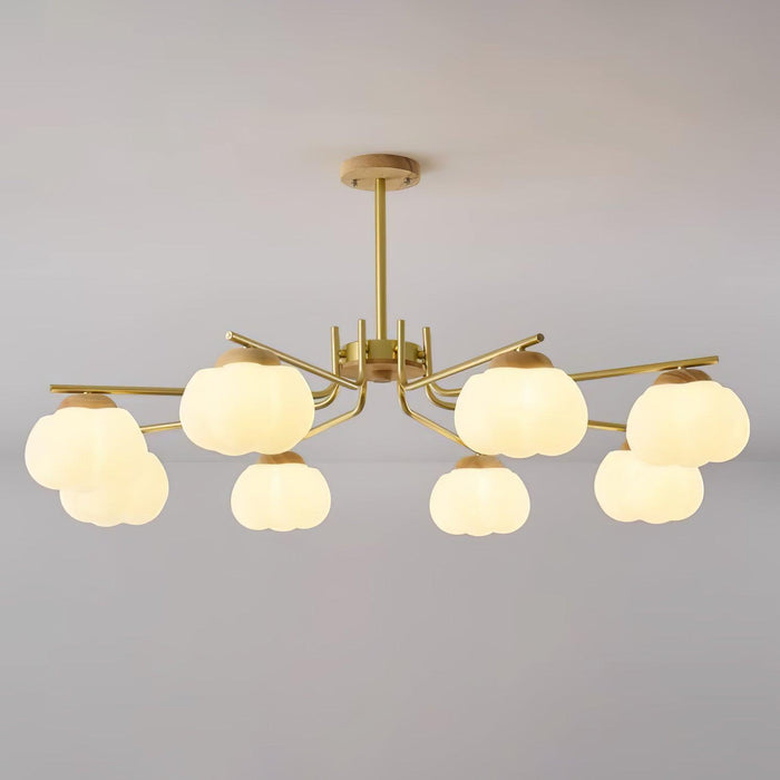 Plastic Cotton Balls Chandelier - DWHOME