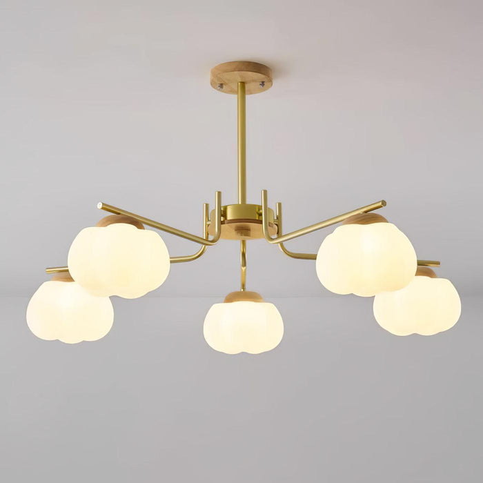 Plastic Cotton Balls Chandelier - DWHOME