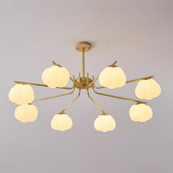 Plastic Cotton Balls Chandelier - DWHOME