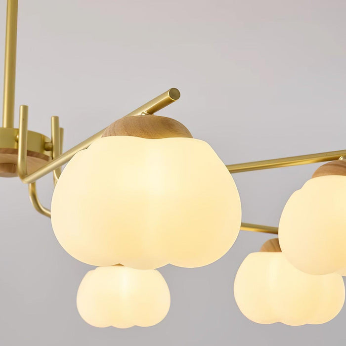 Plastic Cotton Balls Chandelier - DWHOME