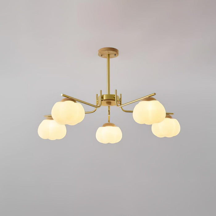 Plastic Cotton Balls Chandelier - DWHOME