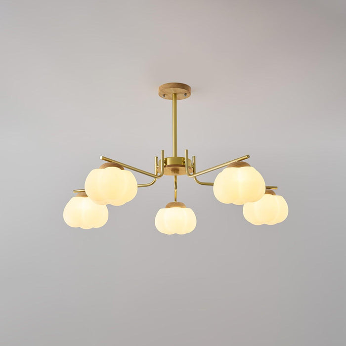 Plastic Cotton Balls Chandelier - DWHOME