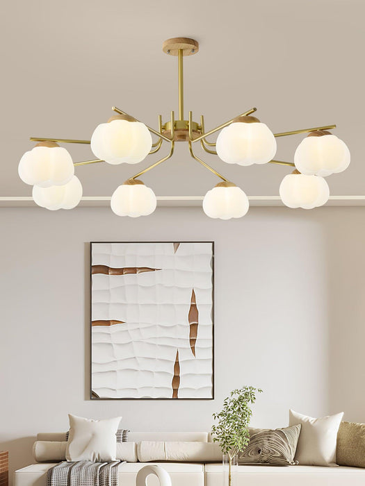 Plastic Cotton Balls Chandelier - DWHOME