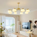 Plastic Cotton Balls Chandelier-DWHOME