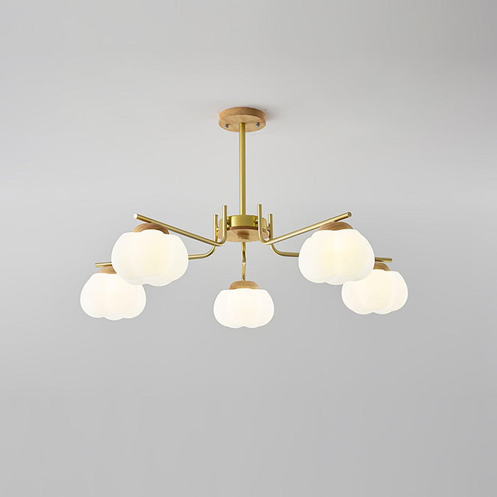 Plastic Cotton Balls Chandelier - DWHOME