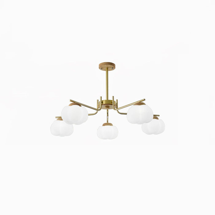 Plastic Cotton Balls Chandelier - DWHOME