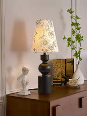 Wooden Flower Pattern Table Lamp-DWHOME