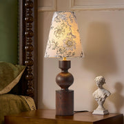Wooden Flower Pattern Table Lamp-DWHOME
