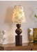 Wooden Flower Pattern Table Lamp-DWHOME
