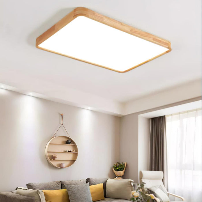 Wooden Geometric Ceiling Light - DWHOME