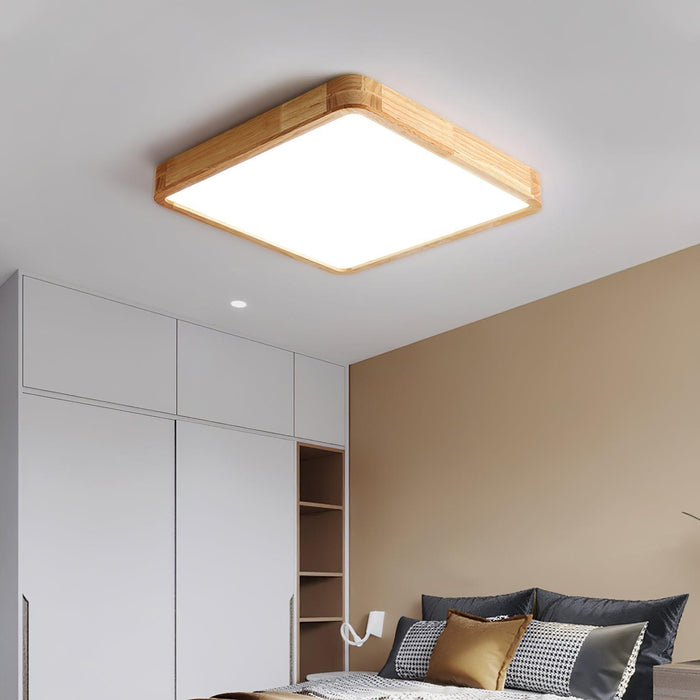 Wooden Geometric Ceiling Light - DWHOME