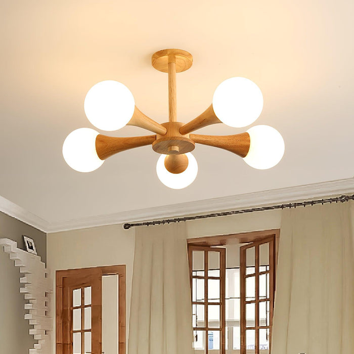 Wooden Nera Chandelier - DWHOME