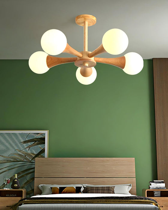 Wooden Nera Chandelier - DWHOME