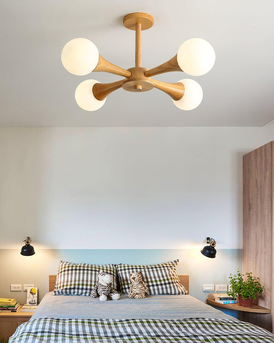 Wooden Nera Chandelier - DWHOME