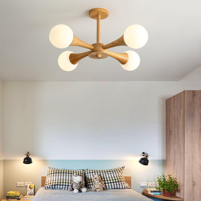 Wooden Nera Chandelier - DWHOME