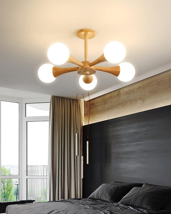 Wooden Nera Chandelier - DWHOME