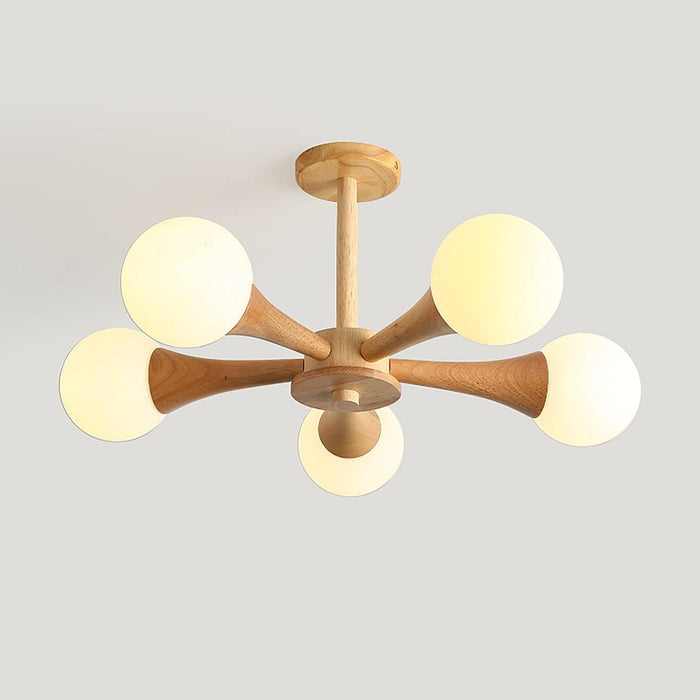 Wooden Nera Chandelier.