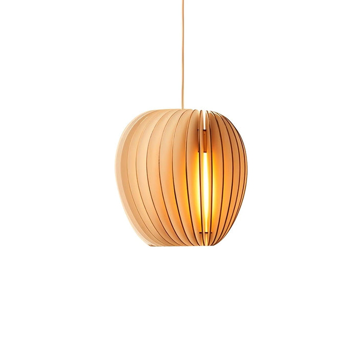 Wooden Orb Pendant Lamp.