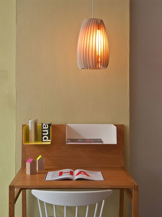 Wooden Orb Pendant Lamp.