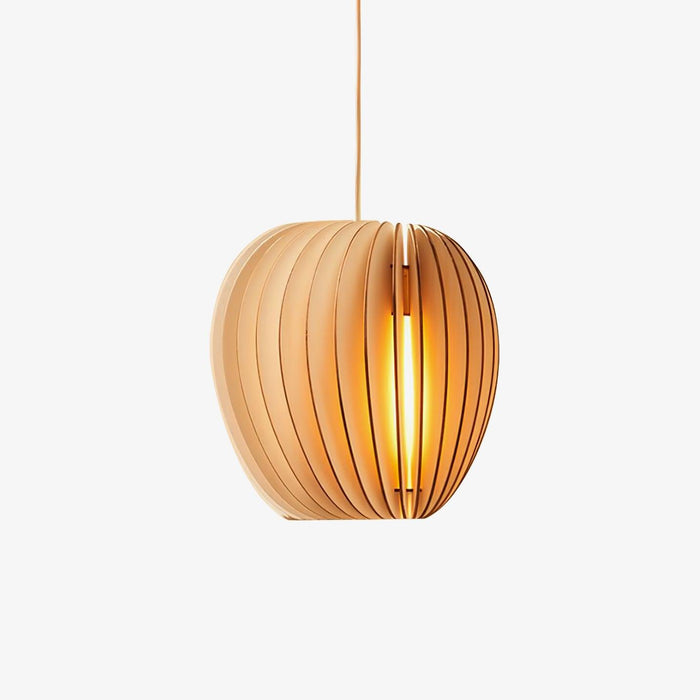 Wooden Orb Pendant Lamp.