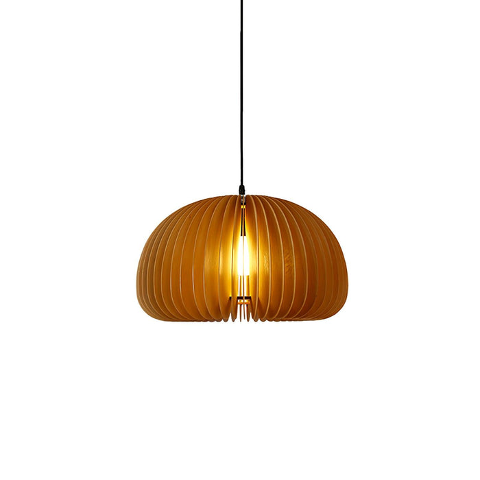 Wooden Orb Pendant Lamp.