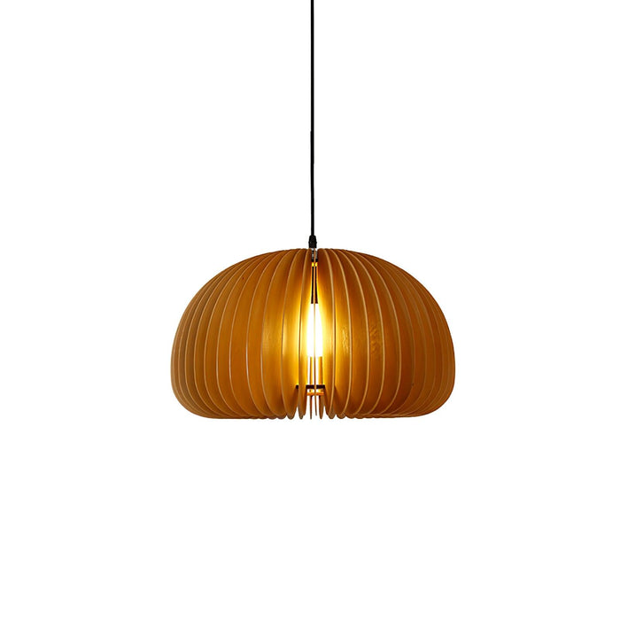 Wooden Orb Pendant Lamp.