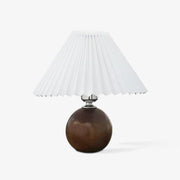 Wooden Pleated Table Lamp-DWHOME